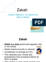 Zakah: Lesson Objective: To Explore The Pillar of Zakah