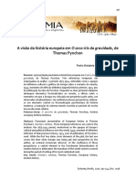 A Visão Da História Europeia em O Arco-Íris Da Gravidade, de Thomas Pynchon