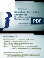 Pertemuan 8 Soskrit-Kreatifitas