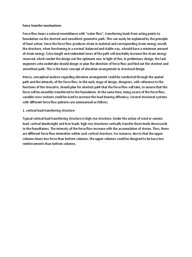 Optimizing Force Flow in Structural Design | PDF | Beam (Structure) | Force