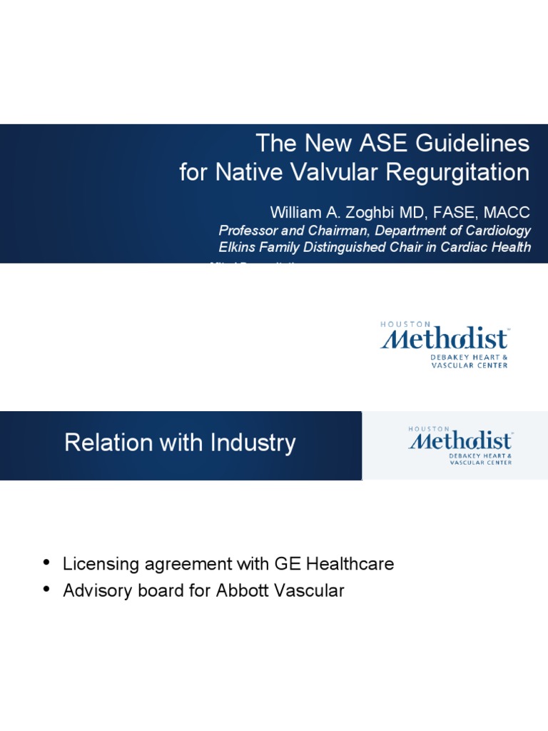 ASE Guidelines for Mitral Regurgitation | PDF | Angiology | Thorax ...