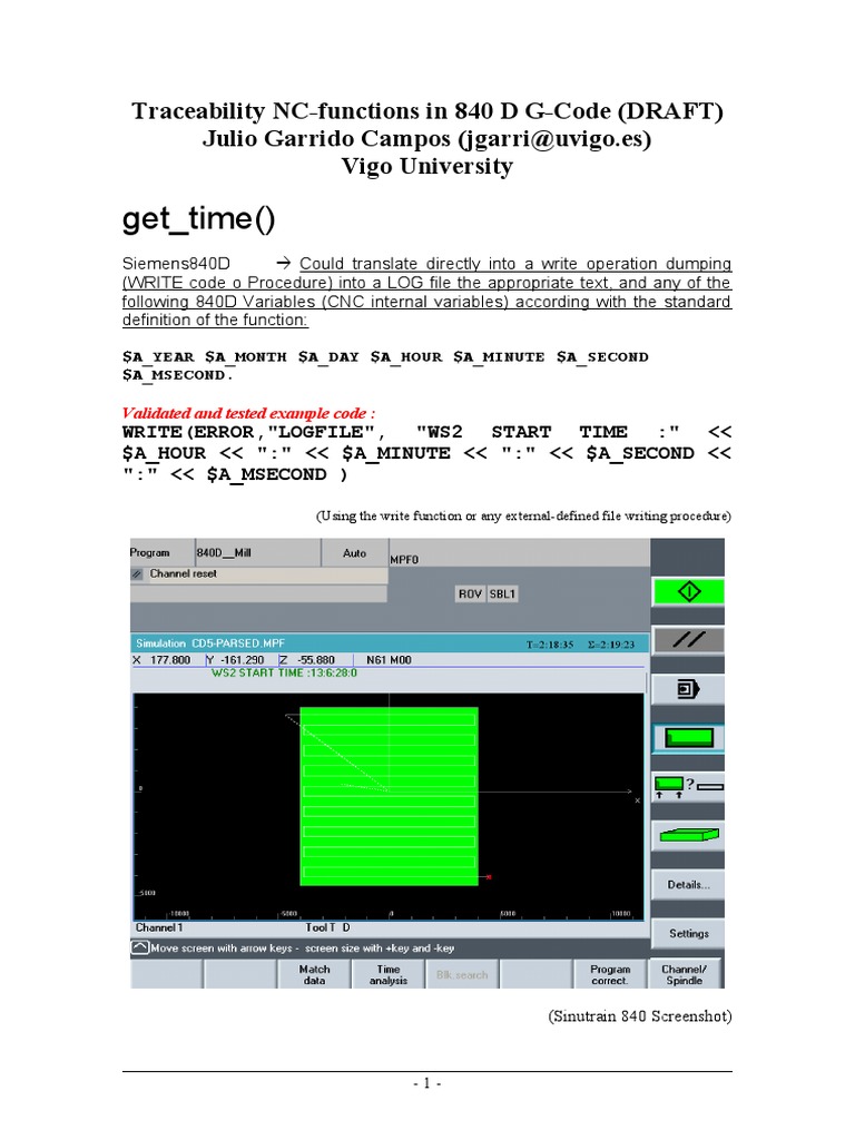 Siemens 840D G-Code Traceability | PDF | Computer Programming | Subroutine