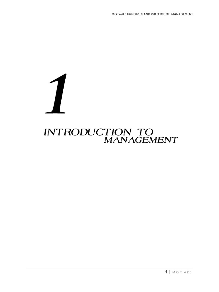 Chapter 1 PDF | PDF | Goal | Leadership