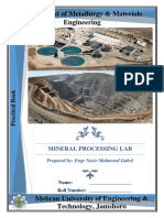 Mineral Processing Lab Guide