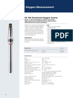 Sensors For Oxygen Measurement: SE 706 Dissolved Oxygen Sensor
