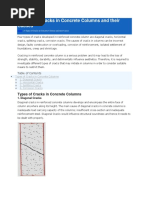 4 Types of Cracks in Concrete Columns and Their Causes