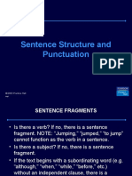 Sentence Struct Punct