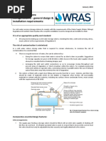 Info Note Cold Water Service Storage Cisterns