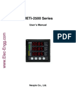 Meti-2500 Series: User'S Manual