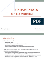 Week 01-The Fundamentals of Economics