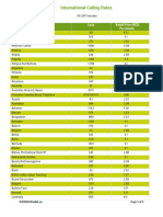 International Calling Rates