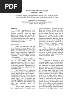 Experiment 3: Refraction of Light Laboratory Report