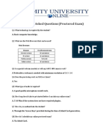 Frequently Asked Questions (Proctored Exam) : Web Browser