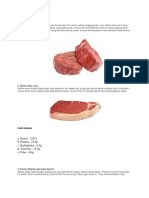 Tenderloin (Has Dalam) : Gizi Utama