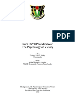 From PSYOP to MindWar_ the Psychology of Victory - By Colonel Paul E. Valley (Commander) - With - Major Michael a. Aquino (PSYOP Research & Analysis Team Leader)