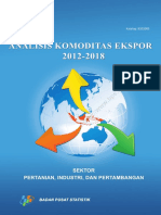 Analisis Komoditas Ekspor Impor 2012 - 2018