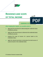 Esidence and Scope of Total Income: Learning Outcomes