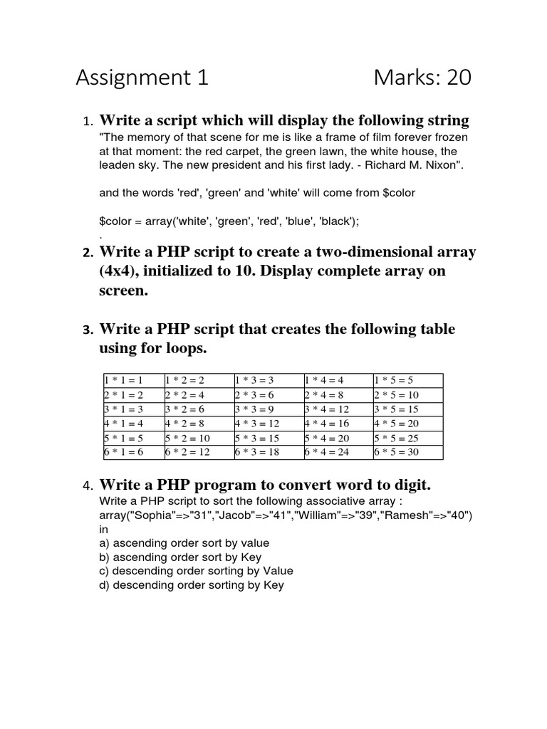Web Assignment 1 | PDF