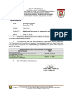 Memorandum: Philippine National Police, Police Regional Office 1 Ilocos Sur Police Provincial Office
