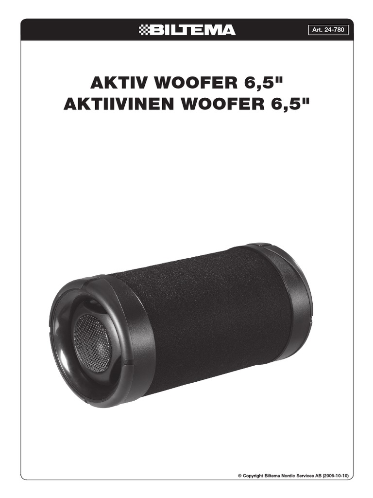 biltema subwoofer