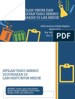 Istilah Umum Dan Singkatan Yang Sering Digunakan Di Lab