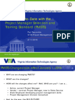 PM Selection Training Standard Revision Slides