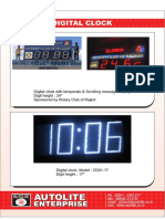 Digital clock models & specs