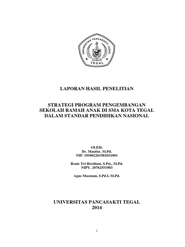 Laporan Sekolah Ramah Anak Pdf