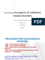 Community Aspects of Substance Related Disorders