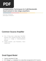 Compensation Technique For 3 DB Bandwidth Improvement in Two Satge Amplifier