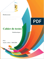 Cahier de Text Es