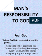Mans Responsibility To God
