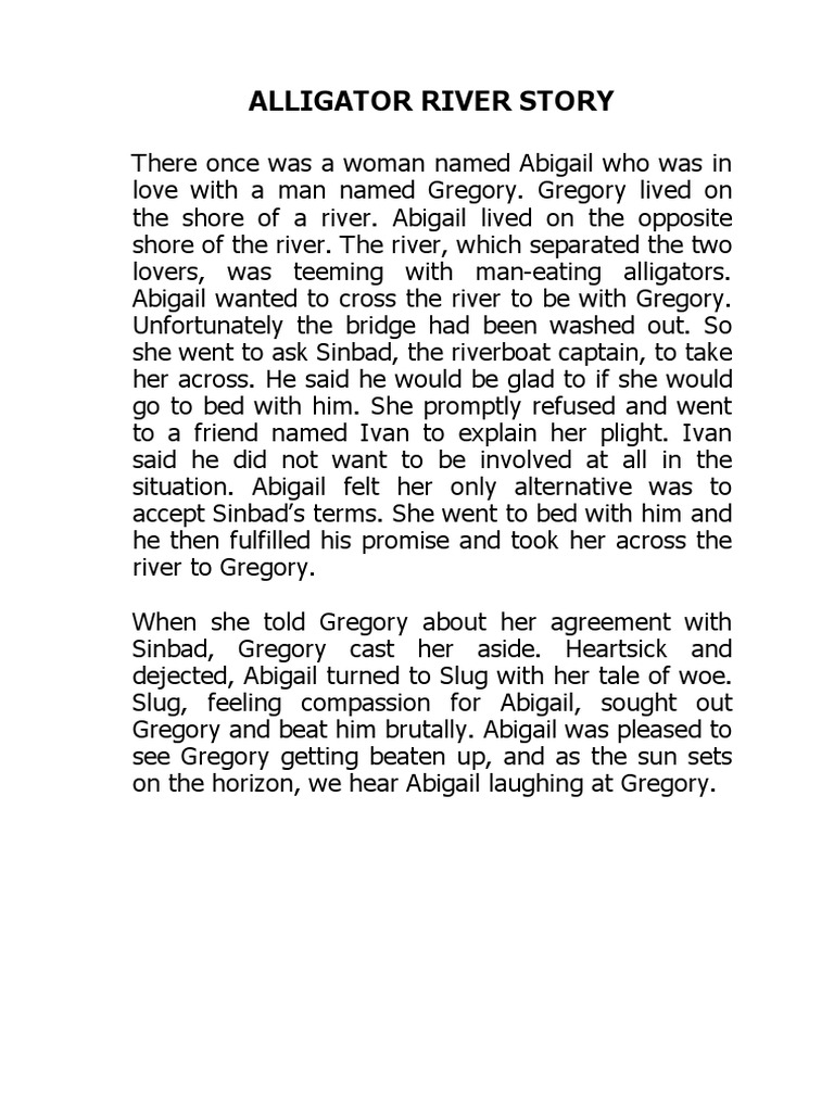 Alligator River Story PDF | PDF