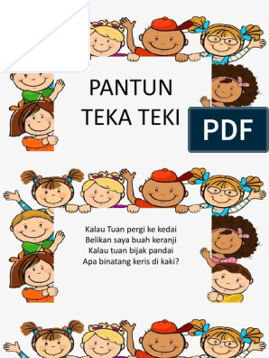 Pantun teka teki kanak kanak