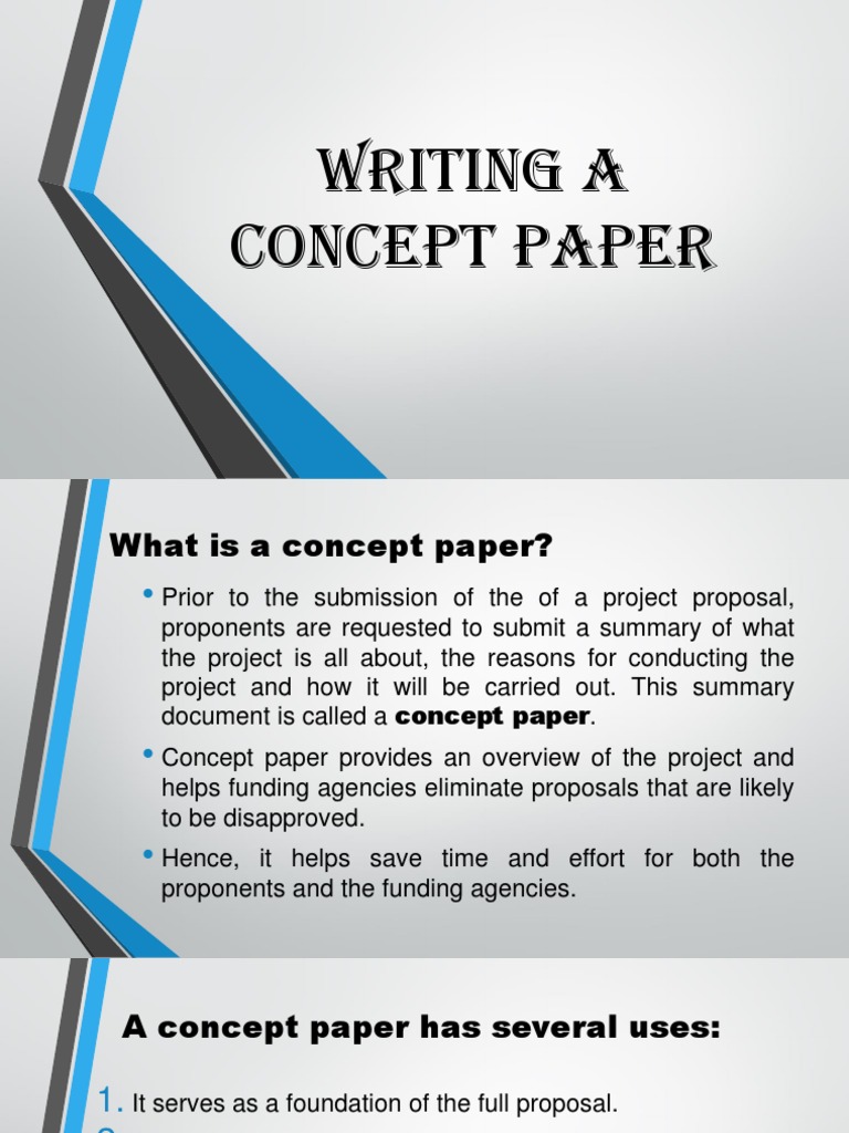 Writing a Concept Paper Guide | PDF | Definition | Justice