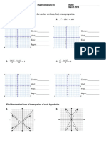 Hyperbolas HW Worksheet Day 2 March 2014 PDF