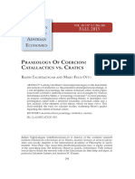 Praxeology of Coercion Catallactics Vs Cratics PDF
