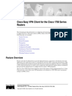 Cisco Easy VPN Client For The Cisco 1700 Series Routers: Feature Overview