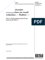 Load Restraint Assemblies On Road Vehicles - Safety - : Part 2: Web Lashing Made From Man-Made Fibres