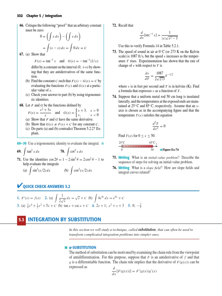 Integral Subtitusi Integral Derivative