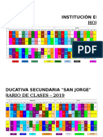 Institución Educativa Secundaria "San Jorge" Horario de Clases - 2019