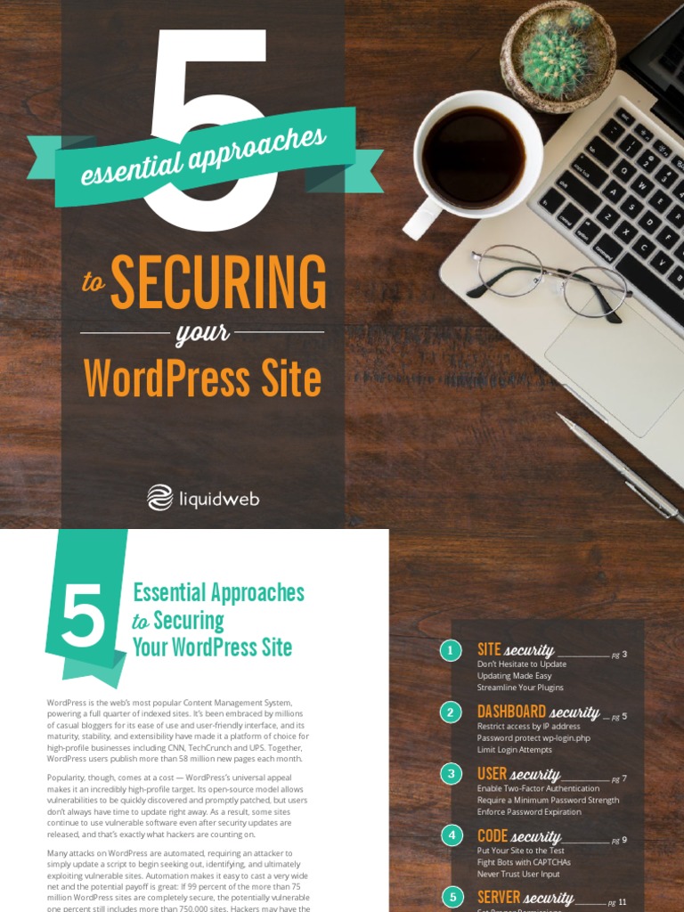 5 Essential Steps To Secure Your WP Site | PDF | Word Press | Password