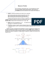 Measures of Position in Statistics