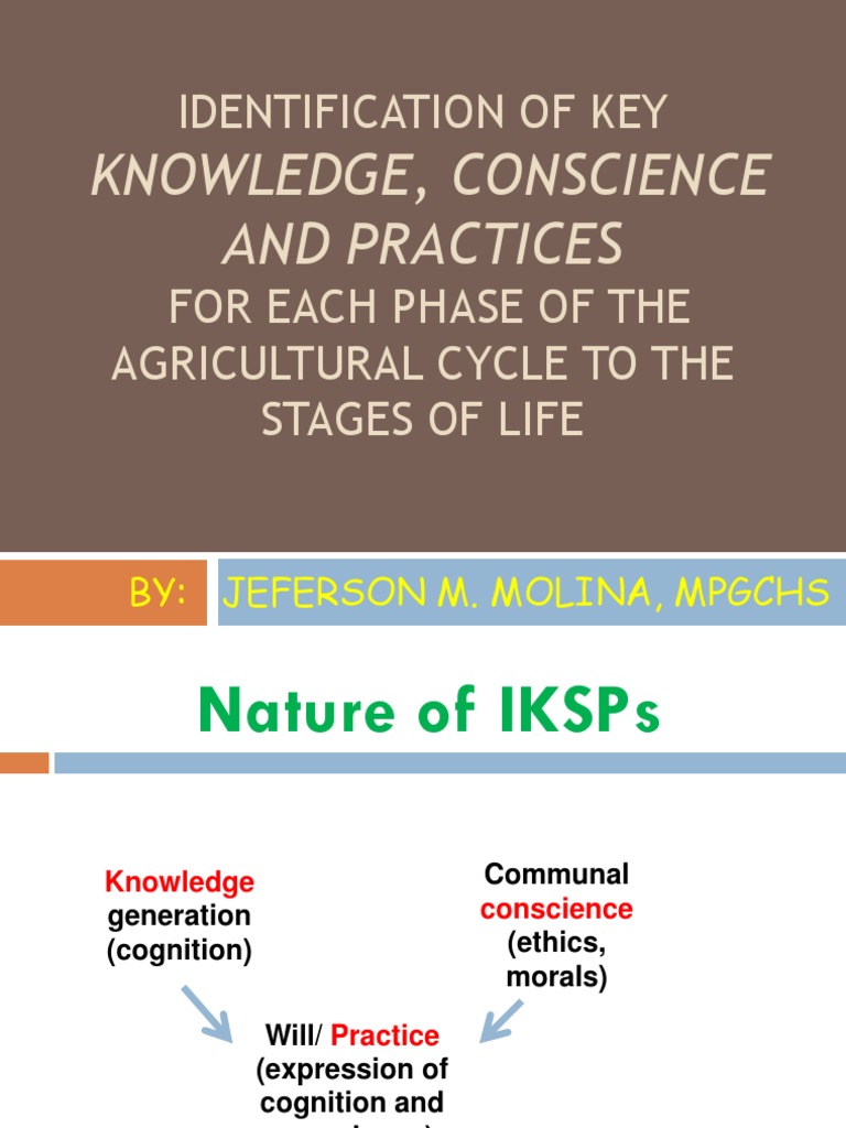 Identification of Key: Knowledge, Conscience and Practices | PDF ...