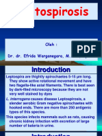 Leptospirosis: Oleh: Dr. Dr. Efrida Warganegara, M.Kes., SP - MK