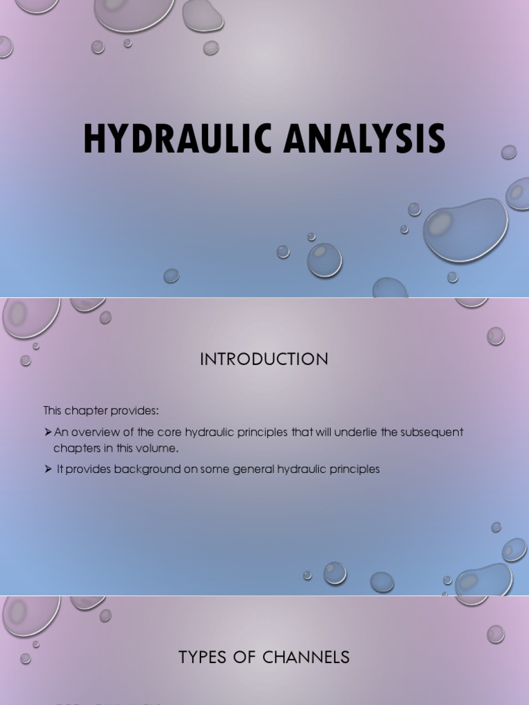 Hydraulic Analysis PDF River Stream