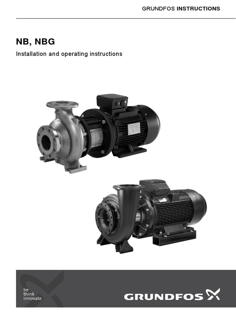 NB, NBG Installation and Operating Instructions PDF Pump Flow