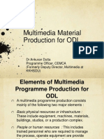 Multimedia Material Production for ODL