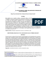 Analise Computacional do Escoamento Sobre Uma Aeronave Otimizada em Escala Reduzida