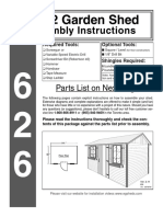 8x12 Garden Shed Assembly Instructions